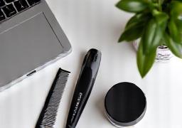 Grooming kit arranged neatly for a polished video-call appearance