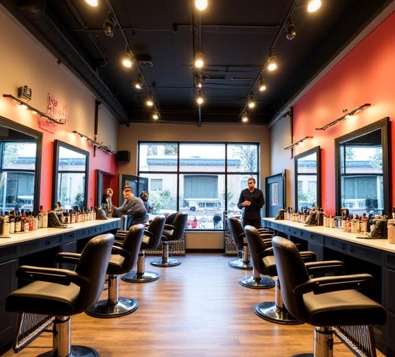 Inside Zenith Shear barbershop at 57-15 Railroad Place Maspeth